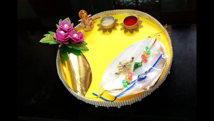 Diy How to Make and Decorate Paper Tika \ Puja Thali