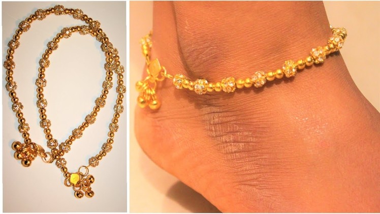 DIY-How to make anklets at home | jewellery