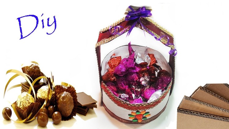 DIY how to make chocolate basket at home for gift Art With Creation
