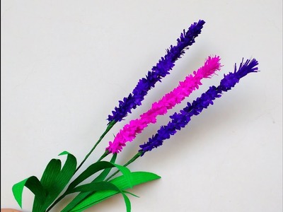 Diy How to make Easy Paper Flowers Lavender. Lavandula (flower # 182)