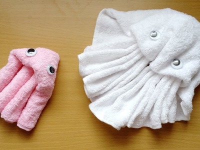 DIY  How to Make Easy Towel jellyfish. Quick & Cute Gift