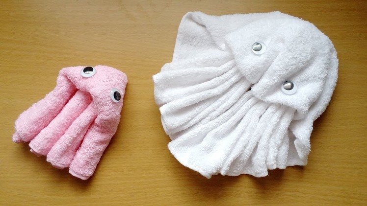 DIY  How to Make Easy Towel jellyfish. Quick & Cute Gift