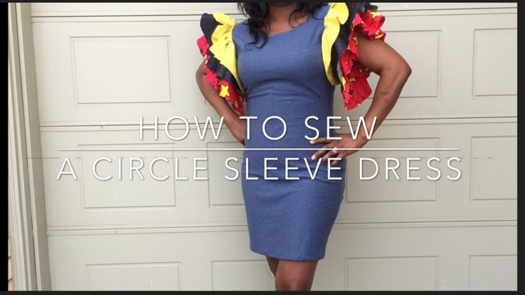 DIY- HOW TO SEW A CIRCLE SLEEVE BODYCON DRESS - PrettyTallLifeTV