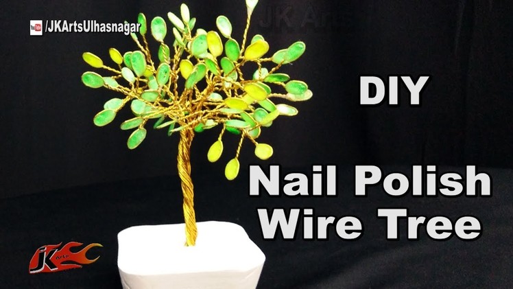 DIY Nail Polish Wire Tree | How to make  | JK Arts 1239