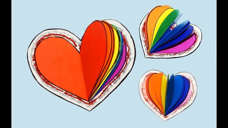 DIY notebook - Rainbow heart | How to make notebook | DIY School Supplies Back To School | Julia DIY