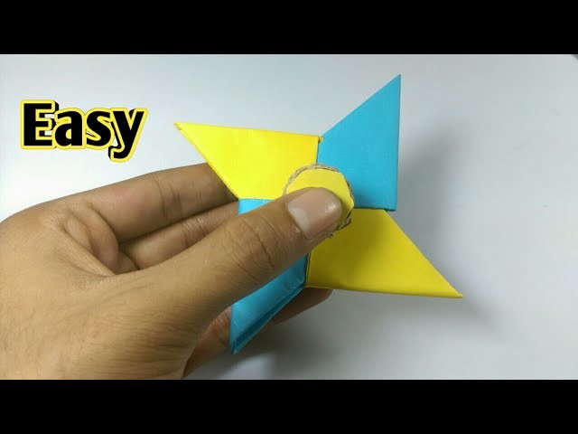 DIY Origami FIDGET SPINNER - How To Make Paper Fidget Spinner At Home Without Bearings