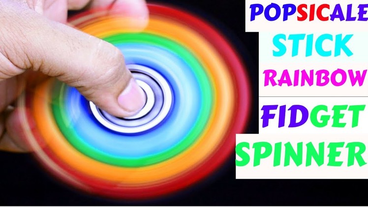 DIY Popsicle Sticks Fidget Spinner. How To Make A Fidget Spinner With Popsicle Sticks.