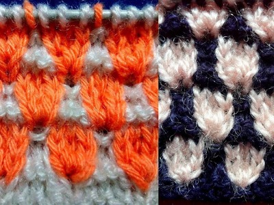 Double Colour Knitting Pattern  # 17
