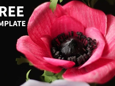 [FREE template and tutorial ] How to make paper Anemone flower