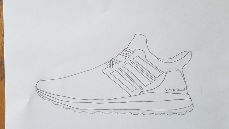 How To Draw The Adidas Ultra Boost