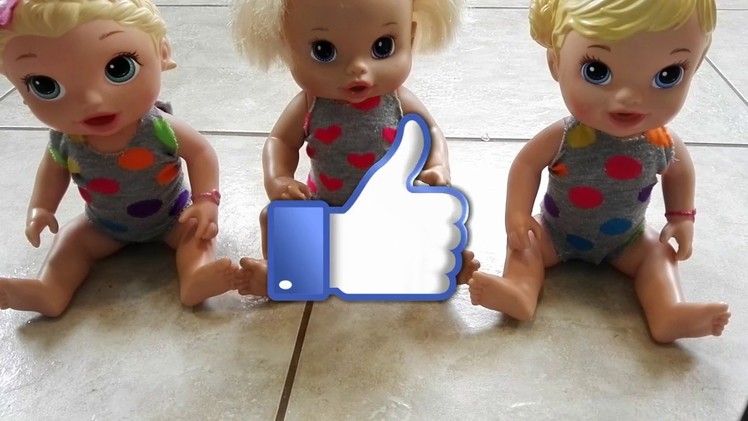 HOW TO MAKE A BATHING SUIT FOR YOUR BABY ALIVE DOLL!