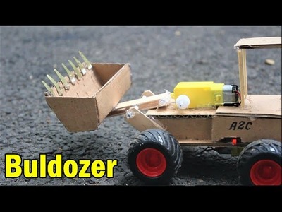 How to make a Bulldozer with cardboard - RC Buldozer