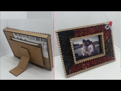 How To Make a Cardboard Photo Frame - DIY