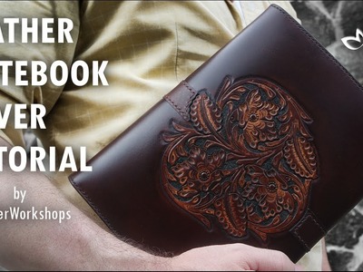How To Make A Designer Leather Notebook Wallet And Cover by Fischer Workshops