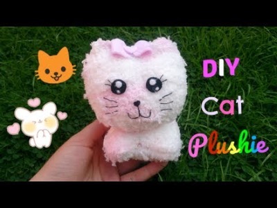 How To Make A DIY Cat Plushie With 1 sock!!????