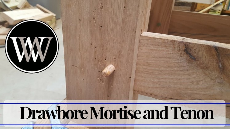 How to Make a Drawbore Mortise and Tenon - Traditional Hand Tool Joinery and Woodworking