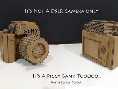 How to Make a DSLR Camera Piggy Bank Safe From cardboard With Secret Lock | Sony Camera