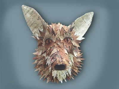 How to make a faux taxidermy fox head - no hand sewing