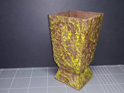How to make a flower vase with cardboard DIY cardboard crafts for home decoration