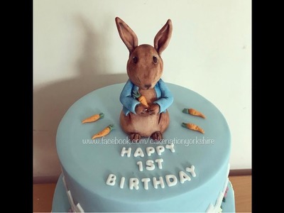 How to Make a Fondant Peter Rabbit Cake Topper Tutorial