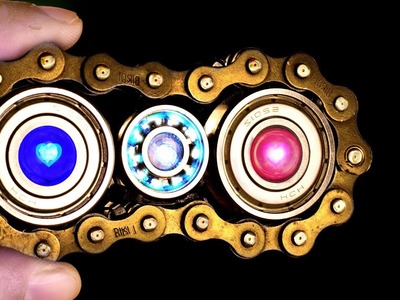 HOW TO MAKE A GLOWING LED METAL FIDGET SPINNER IN 2 MINUTES - DIY Home Made