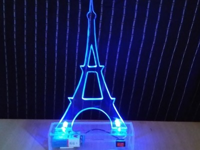 How to make a luminous Eiffel Tower for home decoration