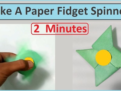 How To Make A Paper Fidget Spinner Without Bearings | Mr Technical