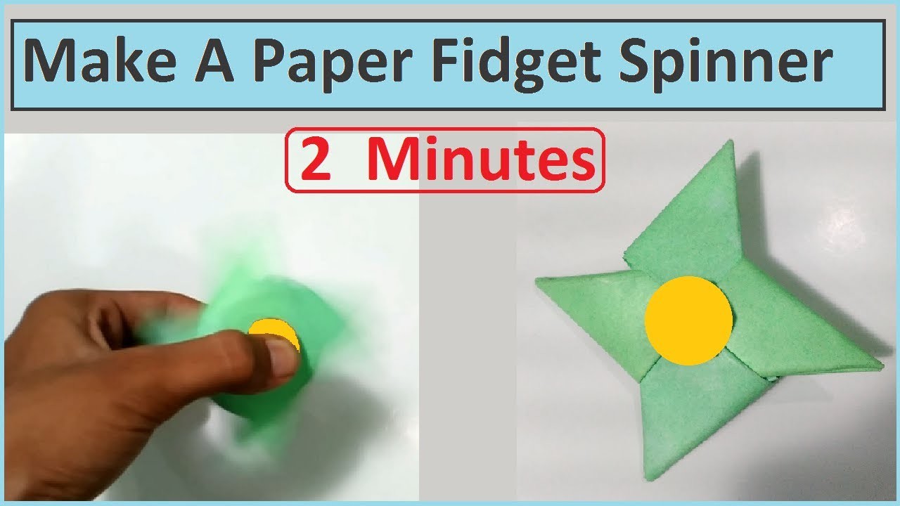 How To Make A Paper Fidget Spinner Without Bearings | Mr Technical