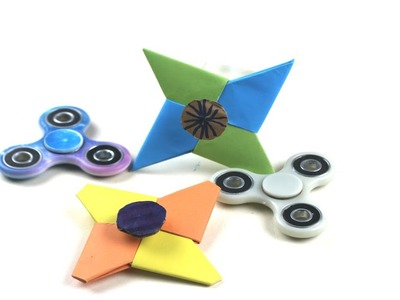 How To Make A Paper Fidget Spinner WITHOUT BEARINGS
