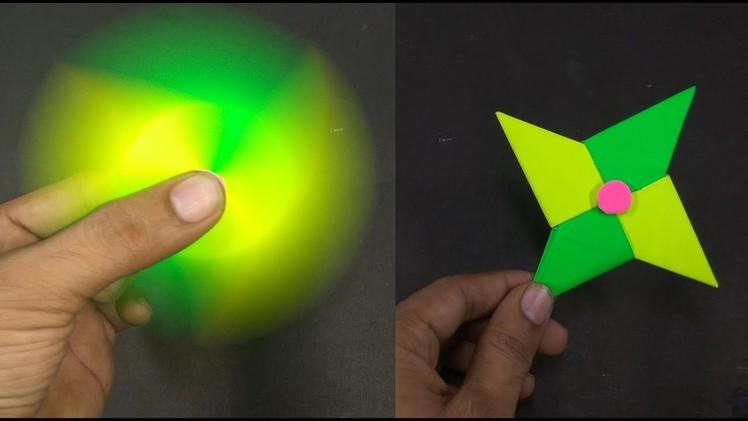 How To Make A Paper Fidget Spinner WITHOUT BEARINGS At Home