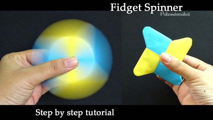 How To Make A Paper Fidget Spinner step by step | Priknowtomakeit
