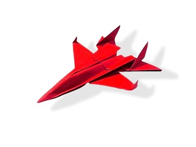 How to make a paper plane || Origami paper fighter aircraft f-15 || jet fighter Eagle jet