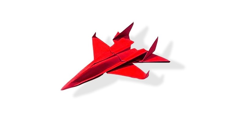 How to make a paper plane || Origami paper fighter aircraft f-15 || jet fighter Eagle jet