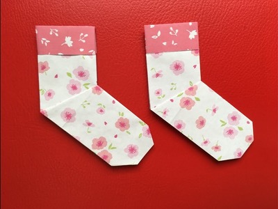 How to make a paper socks tutorial - Origami socks