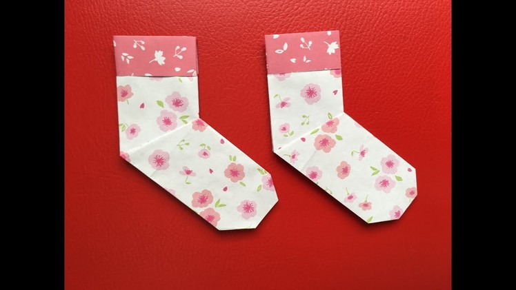 How to make a paper socks tutorial - Origami socks
