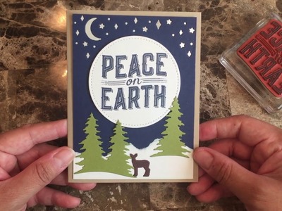 How to make a quick and easy Christmas card using Carols of Christmas stamp set