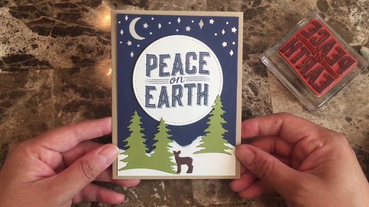 How to make a quick and easy Christmas card using Carols of Christmas stamp set