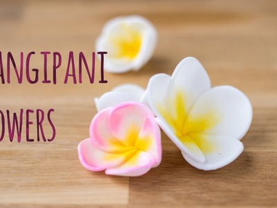 How to make a sugar frangipani plumeria flower - by Minh Cakes