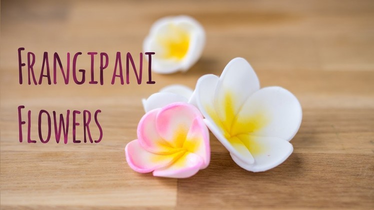 How to make a sugar frangipani plumeria flower - by Minh Cakes