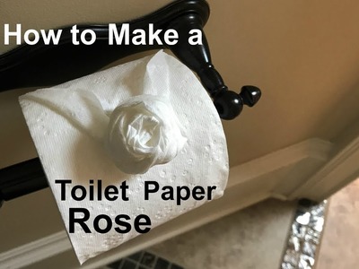 How to Make a Toilet Paper Rose in 21 Seconds