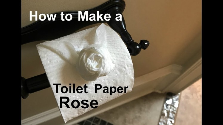 How to Make a Toilet Paper Rose in 21 Seconds