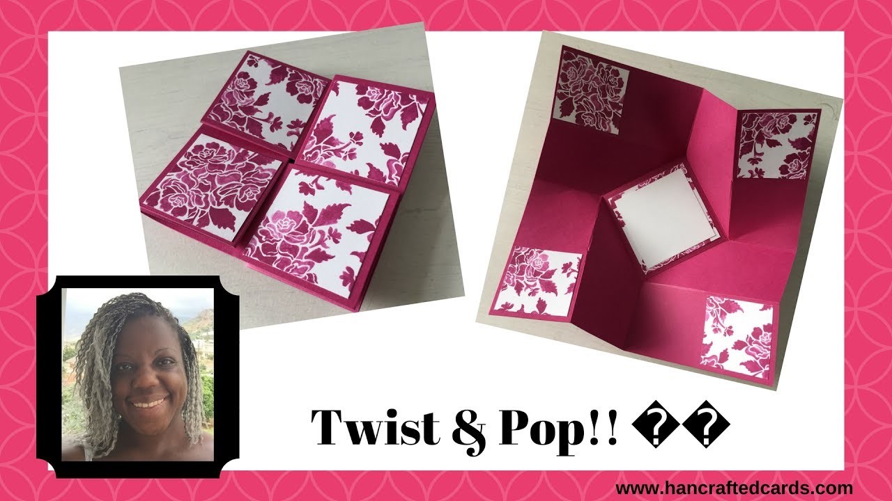 How To Make A Twist And Pop Card Tutorial Fancy Fold Series By Hancrafted Cards