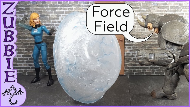 How to Make an Force Field Effect for Invisible Woman, DIY Action Figure Force Effect