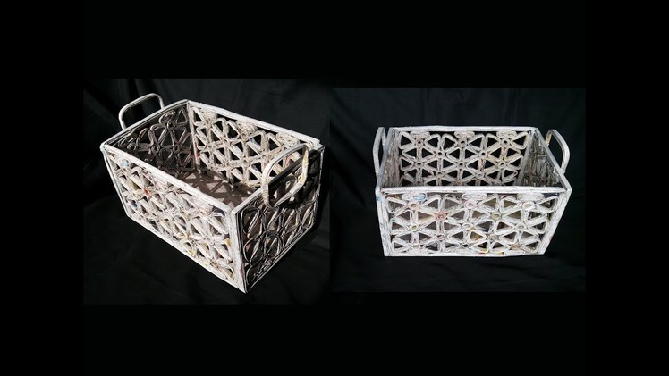 How To Make Basket From Newspaper. DIY Basket Making. Best Out Of Waste