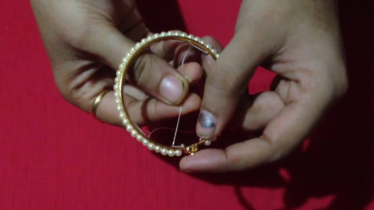 How to make beads bangles making in Marathi
