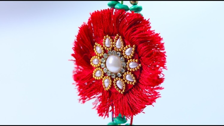 How to Make Beautiful Rakhi with Silk Thread and Beads at Home [Very Easy]
