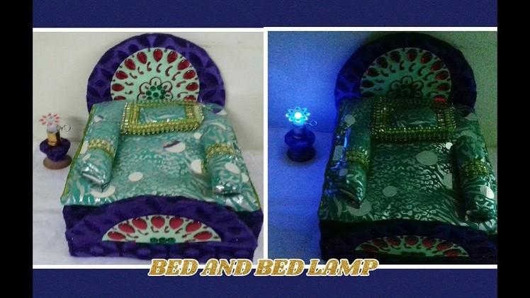 HOW TO MAKE BED AND BED LAMP FOR BAL GOPAL – SS ART CREATIONS