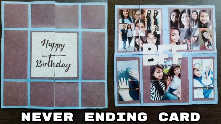 How to make birthday cards for friends\endless card\diy greeting cards\anniversary cards