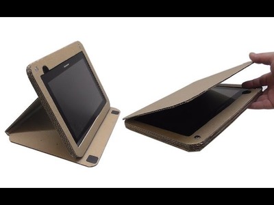 How to make case a tablet stand out of cardboard
