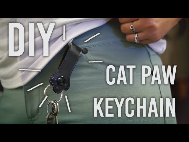 How to Make - Cat Paw Keychain : DIY
